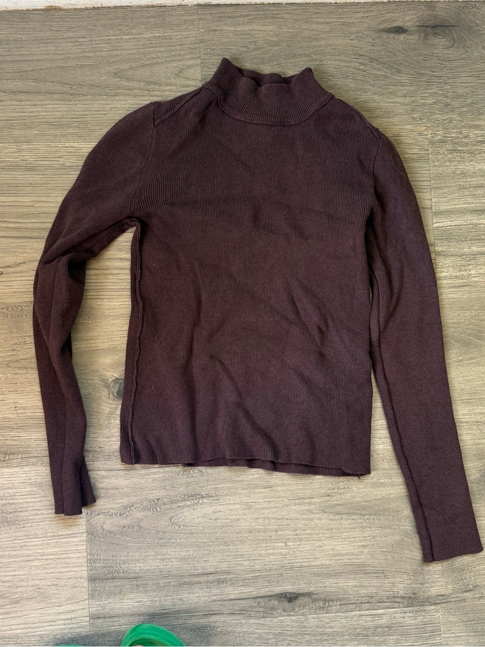 BDG Plum Mock Neck Long Sleeve Sweater